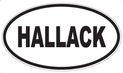 HALLACK - Oval Magnet