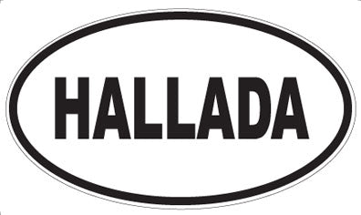 HALLADA - Oval Sticker