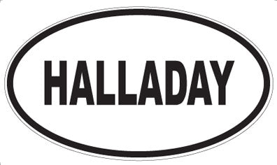 HALLADAY - Oval Magnet