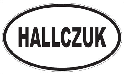 HALLCZUK - Oval Sticker