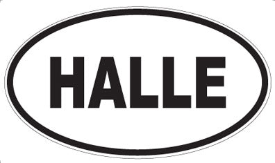 HALLE - Oval Sticker