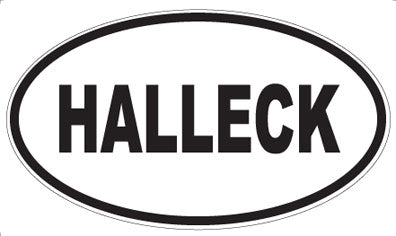 HALLECK - Oval Magnet