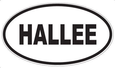 HALLEE - Oval Sticker