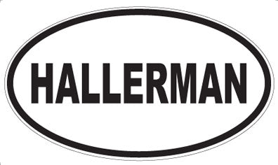 HALLERMAN - Oval Magnet