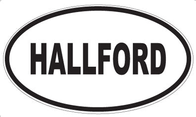 HALLFORD - Oval Sticker