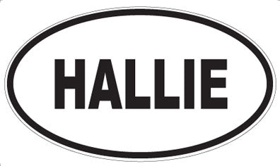 HALLIE - Oval Sticker