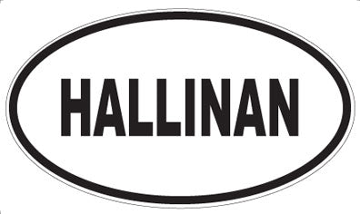 HALLINAN - Oval Magnet