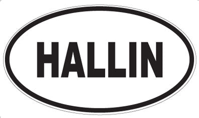 HALLIN - Oval Magnet