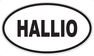 HALLIO - Oval Sticker