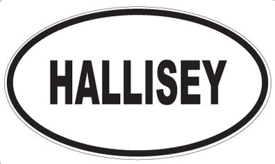 HALLISEY - Oval Magnet
