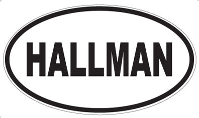 HALLMAN - Oval Magnet