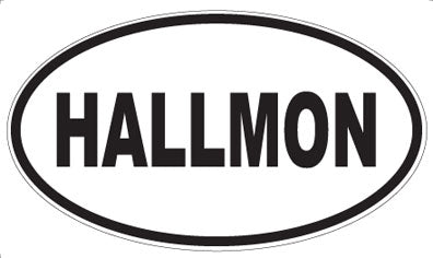 HALLMON - Oval Sticker