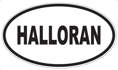 HALLORAN - Oval Magnet