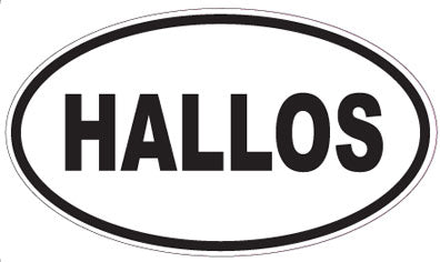 HALLOS - Oval Sticker