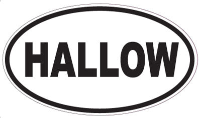 HALLOW - Oval Sticker
