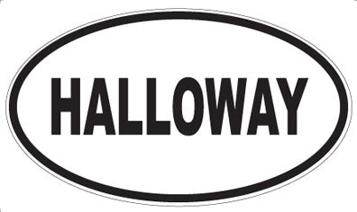 HALLOWAY - Oval Magnet