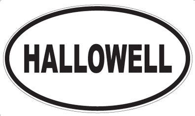 HALLOWELL - Oval Magnet