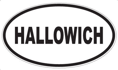 HALLOWICH - Oval Magnet