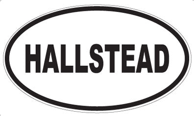 HALLSTEAD - Oval Magnet