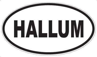 HALLUM - Oval Magnet