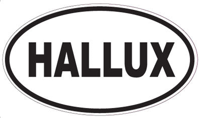 HALLUX - Oval Sticker