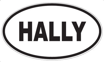 HALLY - Oval Magnet