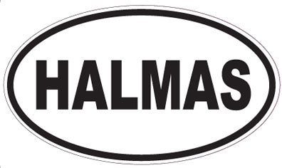 HALMAS - Oval Sticker