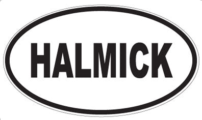 HALMICK - Oval Sticker