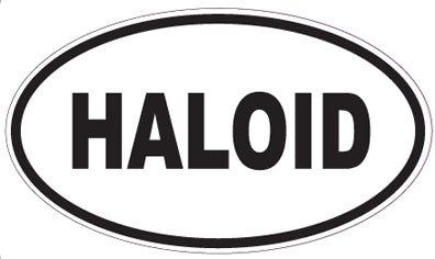 HALOID - Oval Sticker