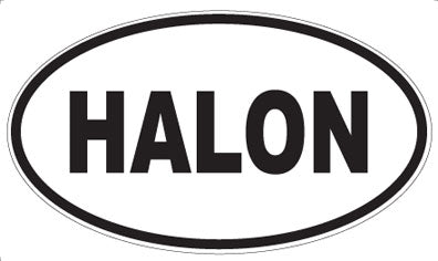 HALON - Oval Sticker