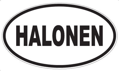 HALONEN - Oval Sticker