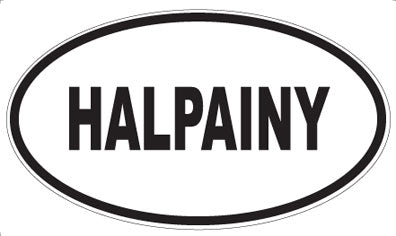 HALPAINY - Oval Sticker