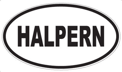HALPERN - Oval Sticker