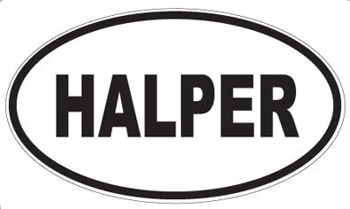 HALPER - Oval Magnet