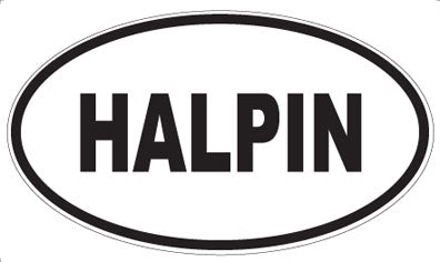 HALPIN - Oval Sticker