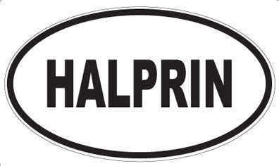 HALPRIN - Oval Sticker