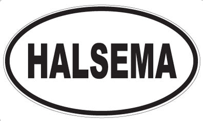 HALSEMA - Oval Sticker