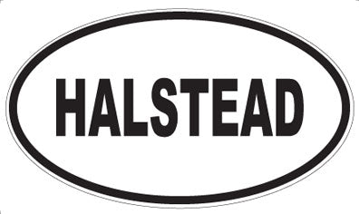 HALSTEAD - Oval Sticker