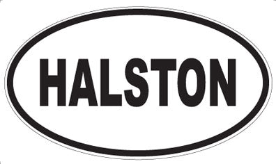 HALSTON - Oval Sticker