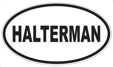 HALTERMAN - Oval Magnet