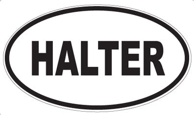 HALTER - Oval Magnet