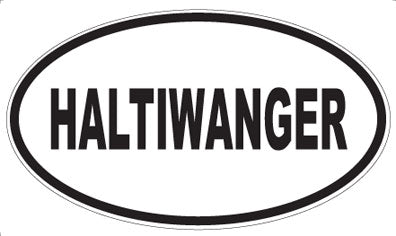 HALTIWANGER - Oval Magnet