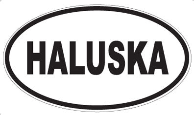HALUSKA - Oval Sticker