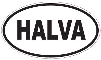 HALVA - Oval Sticker