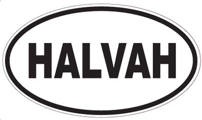 HALVAH - Oval Sticker