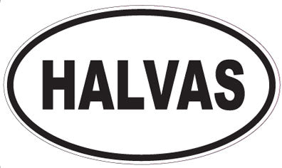 HALVAS - Oval Sticker