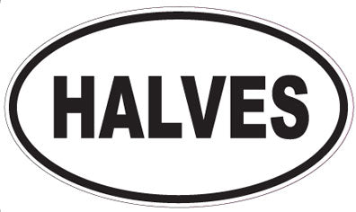 HALVES - Oval Sticker
