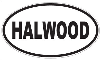 HALWOOD - Oval Sticker