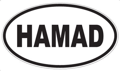 HAMAD - Oval Sticker