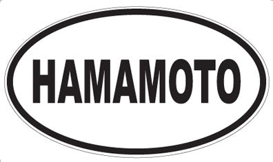 HAMAMOTO - Oval Sticker